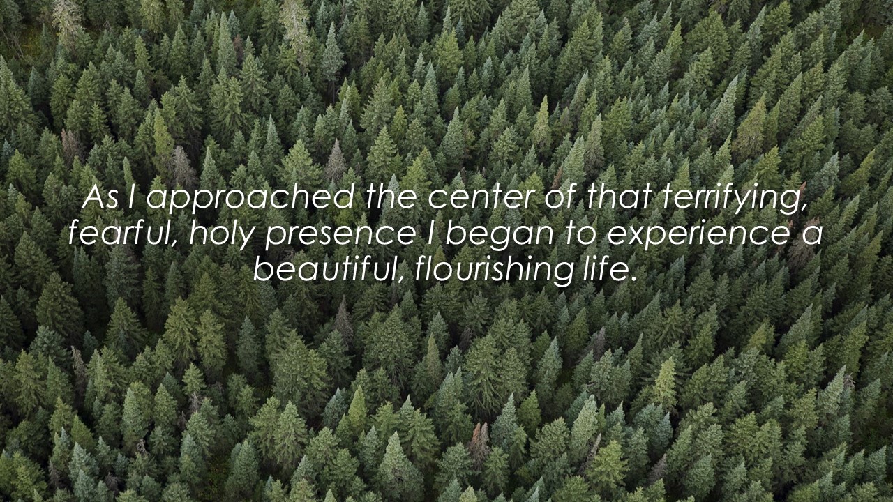 As I approached the center of that terrifying